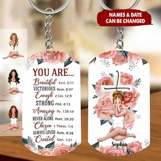 KISSFAITH-Personalized Christian Faith Bible Emergency Keychain