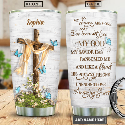 Cross Chains Are Gone Personalized Tumbler