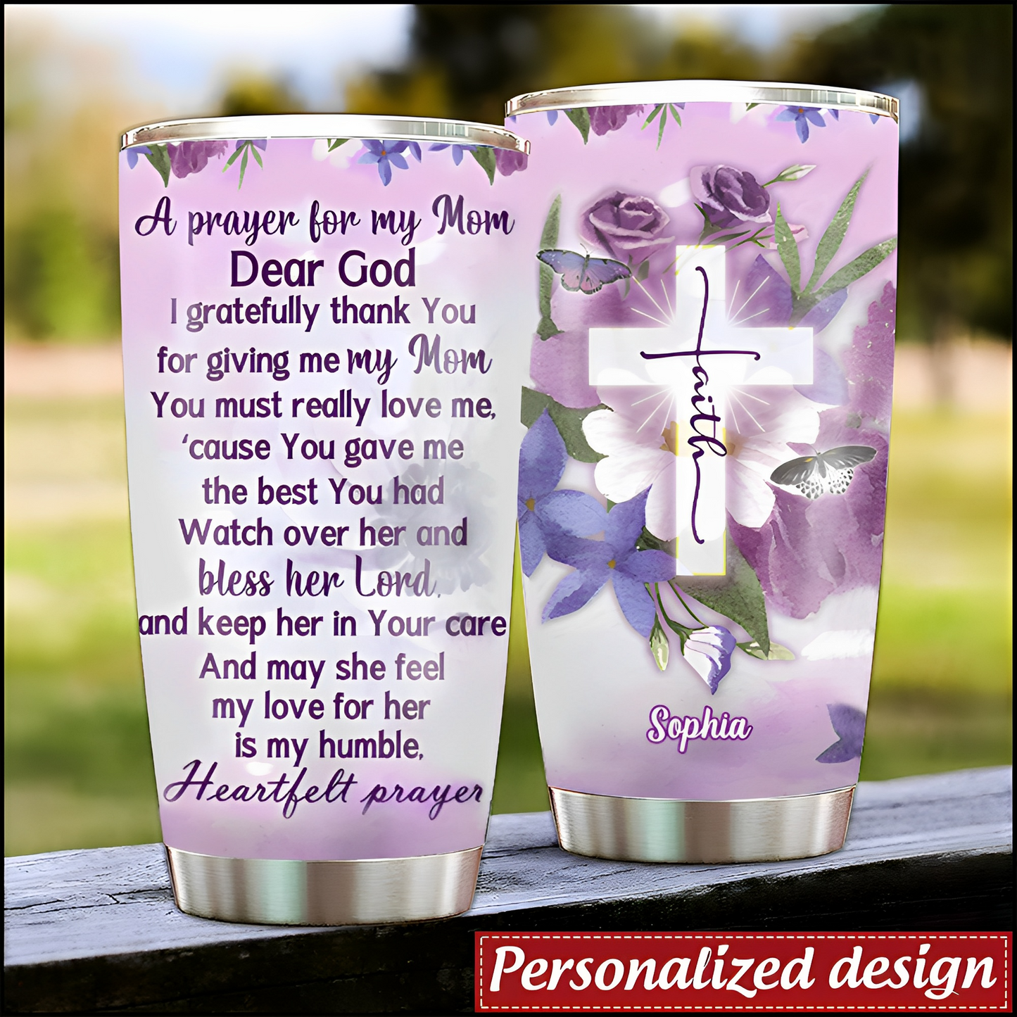 A Prayer For My Mom- Personalized Meaningful Tumbler