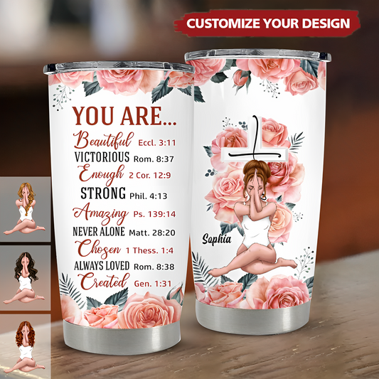 Christian Tumbler Lady Gift, Religious Gift